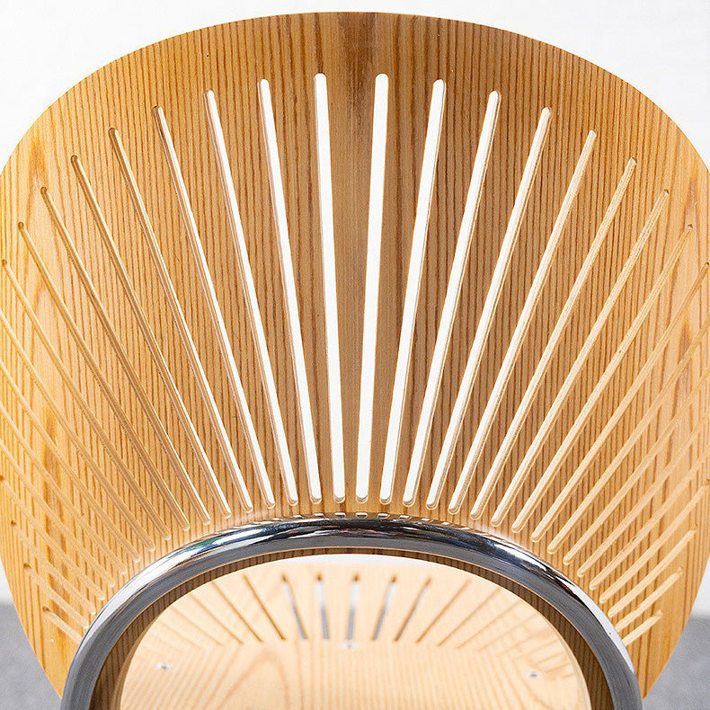 Industrial Style Patio Side Chair Open Back Armless Chair with Black Legs Clearhalo 'Dining Chairs' 'Dining Tables & Seating' 'dining_chair' 'furn' 'furn_dining_chair' 'Furniture' 'Kitchen & Dining Furniture' 6827926