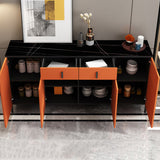 Stone Credenza Modern & Contemporary Server with Drawers and Cabinets Clearhalo 'buffet_sideboard' 'Buffets & Sideboards' 'furn' 'furn_buffet_sideboard' 'Furniture' 'Kitchen & Dining Furniture' 6827995