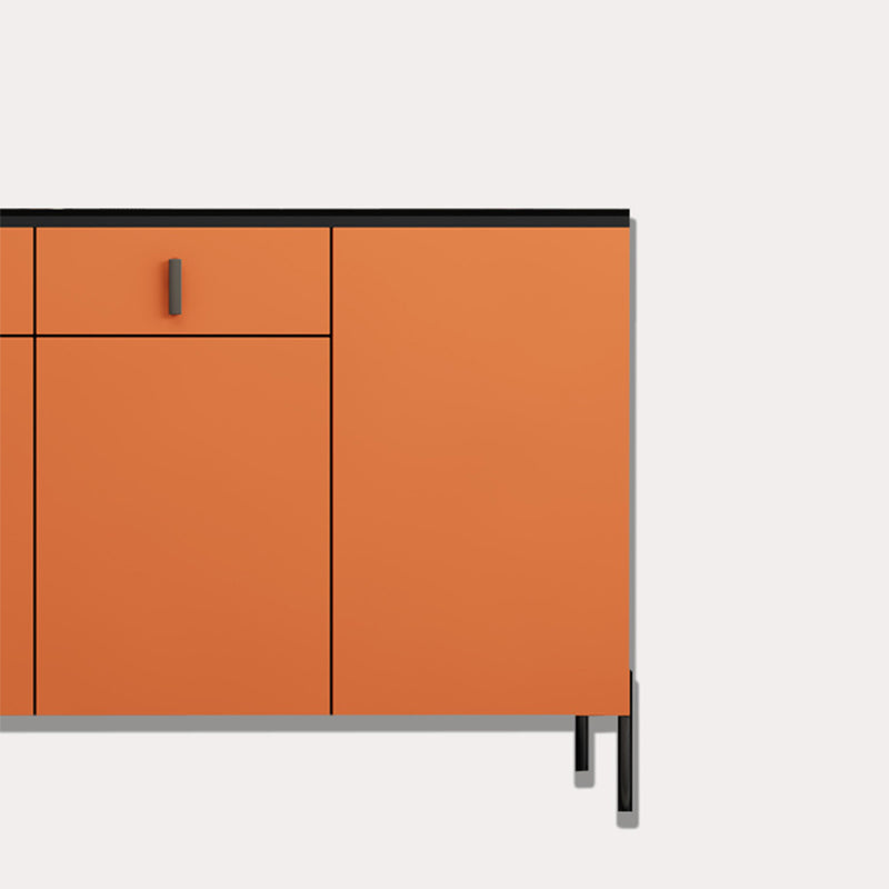 Stone Credenza Modern & Contemporary Server with Drawers and Cabinets Clearhalo 'buffet_sideboard' 'Buffets & Sideboards' 'furn' 'furn_buffet_sideboard' 'Furniture' 'Kitchen & Dining Furniture' 6827997