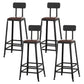 1/4/6/11 Pieces Bar Stool and Table Set Solid Wood Pub Dining Set Dark Brown 30"H Stool (Set of 4) Clearhalo 'Bar Furniture' 'furn' 'furn_home_bar_bar_sets' 'Furniture' 'Home Bars & Bar Sets' 'home_bar_bar_sets' 'Kitchen & Dining Furniture' 6828008