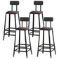 1/4/6/11 Pieces Bar Stool and Table Set Solid Wood Pub Dining Set Brown 30"H Stools (Set of 4) Clearhalo 'Bar Furniture' 'furn' 'furn_home_bar_bar_sets' 'Furniture' 'Home Bars & Bar Sets' 'home_bar_bar_sets' 'Kitchen & Dining Furniture' 6828010