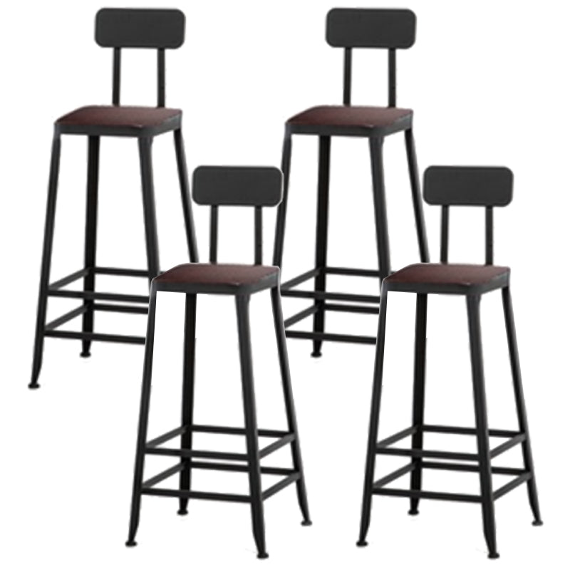 1/4/6/11 Pieces Bar Stool and Table Set Solid Wood Pub Dining Set Brown 30"H Stools (Set of 4) Clearhalo 'Bar Furniture' 'furn' 'furn_home_bar_bar_sets' 'Furniture' 'Home Bars & Bar Sets' 'home_bar_bar_sets' 'Kitchen & Dining Furniture' 6828010