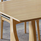 Modern 1/2/4/7 Pieces Dining Set Rectangle Pine Wood Dining Table for Dining Room