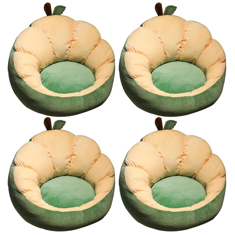 Modern Pouf Ottoman Cotton Upholstered Contrasting Colors Irregular Ottoman Green 4 Piece Set Clearhalo 'furn' 'furn_ottomans_poufs' 'Furniture' 'Living Room Furniture' 'Ottomans & Poufs' 'ottomans_poufs' 6828397