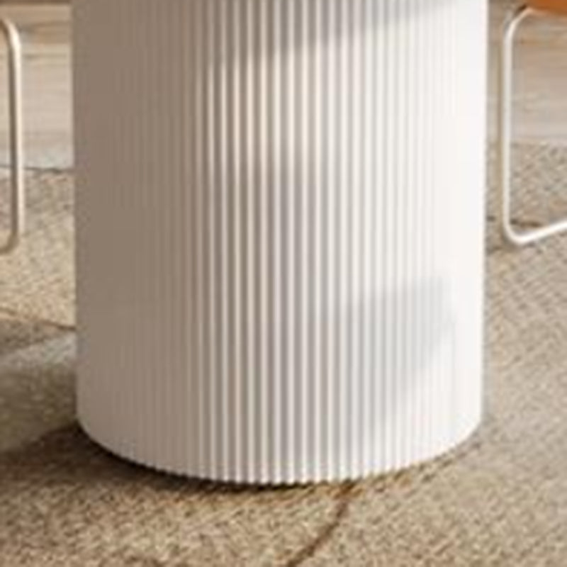 Moderno 1/4/5/7 pezzi da pranzo set rotondo tavolo da pranzo in pietra per cucina