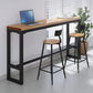 Modern 1/3 Pieces Bar Table Set Rectangle Pine Wood Counter Table with Stools for Cafe Clearhalo 'Bar Furniture' 'furn' 'furn_home_bar_bar_sets' 'Furniture' 'Home Bars & Bar Sets' 'home_bar_bar_sets' 'Kitchen & Dining Furniture' 6831574