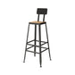 Modern 1/3 Pieces Bar Table Set Rectangle Pine Wood Counter Table with Stools for Cafe Wood 30"H Stool (Single) Clearhalo 'Bar Furniture' 'furn' 'furn_home_bar_bar_sets' 'Furniture' 'Home Bars & Bar Sets' 'home_bar_bar_sets' 'Kitchen & Dining Furniture' 6831575