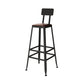Modern 1/3 Pieces Bar Table Set Rectangle Pine Wood Counter Table with Stools for Cafe Brown 30"H Stool (Single) Clearhalo 'Bar Furniture' 'furn' 'furn_home_bar_bar_sets' 'Furniture' 'Home Bars & Bar Sets' 'home_bar_bar_sets' 'Kitchen & Dining Furniture' 6831577