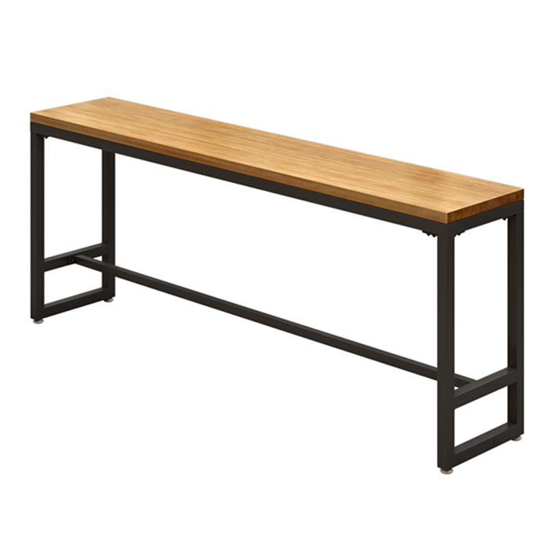 Modern 1/3 Pieces Bar Table Set Rectangle Pine Wood Counter Table with Stools for Cafe Wood 142"L x 16"W Clearhalo 'Bar Furniture' 'furn' 'furn_home_bar_bar_sets' 'Furniture' 'Home Bars & Bar Sets' 'home_bar_bar_sets' 'Kitchen & Dining Furniture' 6831579