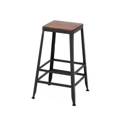 Solid Wood Bar Pub Table Set Industrial 1/9 Pieces Table and Stool Set Dark-Brown 30"H Stool (Single) Clearhalo 'Bar Furniture' 'furn' 'furn_home_bar_bar_sets' 'Furniture' 'Home Bars & Bar Sets' 'home_bar_bar_sets' 'Kitchen & Dining Furniture' 6831632