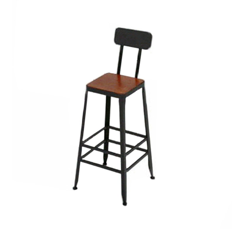 Solid Wood Bar Pub Table Set Industrial 1/9 Pieces Table and Stool Set Brown 30"H Stool (Single) Clearhalo 'Bar Furniture' 'furn' 'furn_home_bar_bar_sets' 'Furniture' 'Home Bars & Bar Sets' 'home_bar_bar_sets' 'Kitchen & Dining Furniture' 6831635