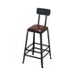 Solid Wood Bar Pub Table Set Industrial 1/9 Pieces Table and Stool Set Black 30"H Stool (Single) Clearhalo 'Bar Furniture' 'furn' 'furn_home_bar_bar_sets' 'Furniture' 'Home Bars & Bar Sets' 'home_bar_bar_sets' 'Kitchen & Dining Furniture' 6831637