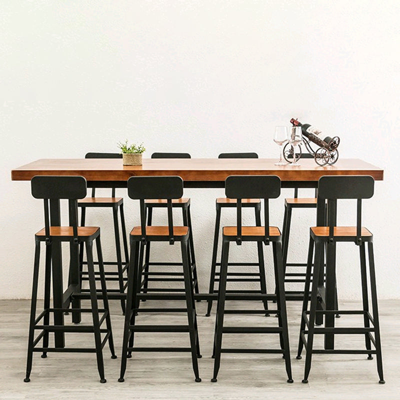 Solid Wood Bar Pub Table Set Industrial 1/9 Pieces Table and Stool Set Clearhalo 'Bar Furniture' 'furn' 'furn_home_bar_bar_sets' 'Furniture' 'Home Bars & Bar Sets' 'home_bar_bar_sets' 'Kitchen & Dining Furniture' 6831642