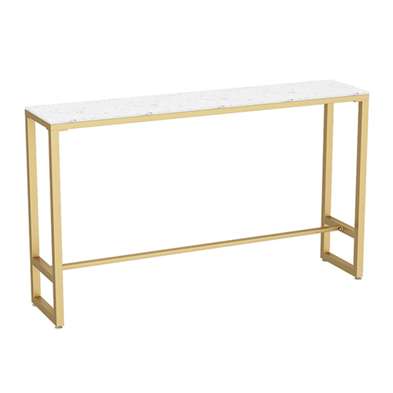 Tabouret de bar en marbre faux et jeu de table 1/4 pièces