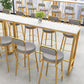 Tabouret de bar en marbre faux et jeu de table 1/4 pièces