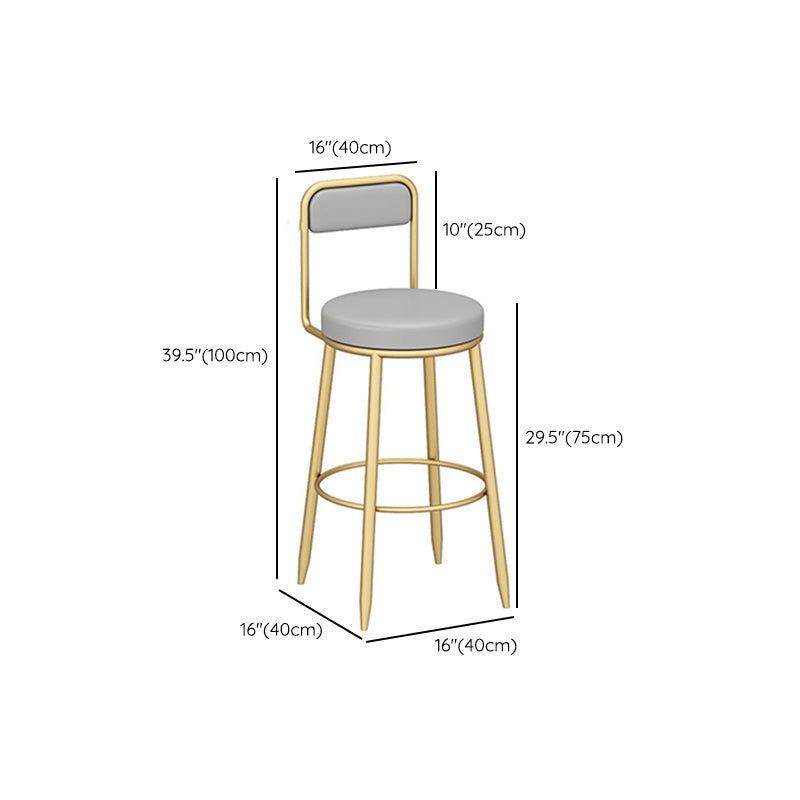 Tabouret de bar en marbre faux et jeu de table 1/4 pièces