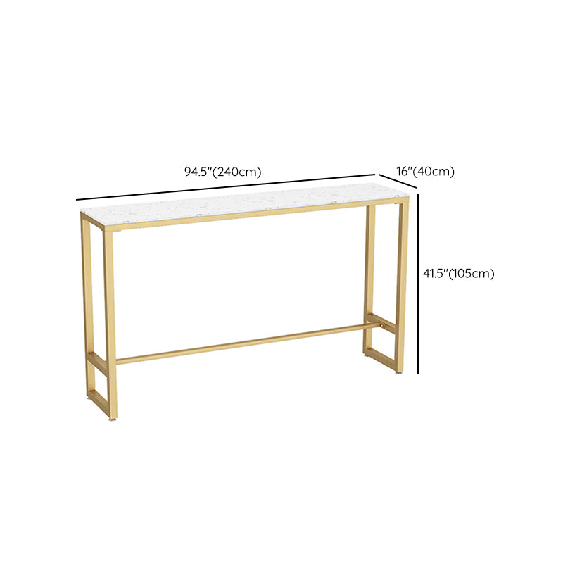 Tabouret de bar en marbre faux et jeu de table 1/4 pièces
