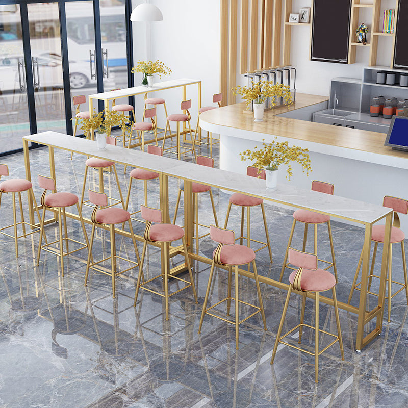 Faux Marble Pub Table Set Modern 1/7 Pieces Bar Stool and Table Set Clearhalo 'Bar Furniture' 'furn' 'furn_home_bar_bar_sets' 'Furniture' 'Home Bars & Bar Sets' 'home_bar_bar_sets' 'Kitchen & Dining Furniture' 6831698