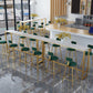 Faux Marble Pub Table Set Modern 1/7 Pieces Bar Stool and Table Set Clearhalo 'Bar Furniture' 'furn' 'furn_home_bar_bar_sets' 'Furniture' 'Home Bars & Bar Sets' 'home_bar_bar_sets' 'Kitchen & Dining Furniture' 6831700