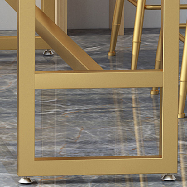 Faux Marble Pub Table Set Modern 1/7 Pieces Bar Stool and Table Set Clearhalo 'Bar Furniture' 'furn' 'furn_home_bar_bar_sets' 'Furniture' 'Home Bars & Bar Sets' 'home_bar_bar_sets' 'Kitchen & Dining Furniture' 6831707