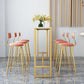 Faux Marble Pub Table Set Modern 1/7 Pieces Bar Stool and Table Set Clearhalo 'Bar Furniture' 'furn' 'furn_home_bar_bar_sets' 'Furniture' 'Home Bars & Bar Sets' 'home_bar_bar_sets' 'Kitchen & Dining Furniture' 6831709