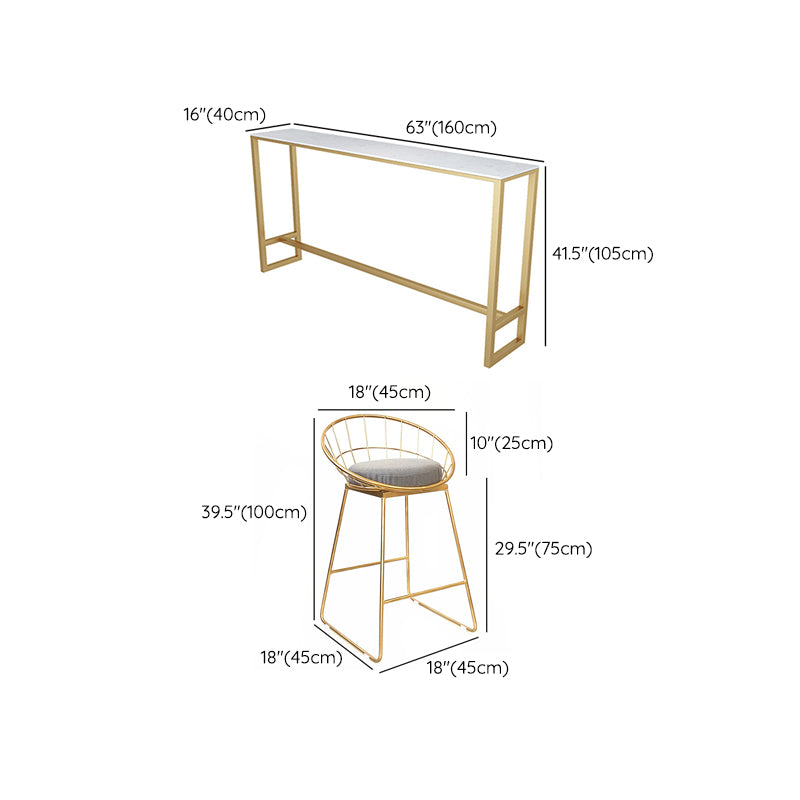 Faux Marble Pub Table Set Modern 1/7 Pieces Bar Stool and Table Set Clearhalo 'Bar Furniture' 'furn' 'furn_home_bar_bar_sets' 'Furniture' 'Home Bars & Bar Sets' 'home_bar_bar_sets' 'Kitchen & Dining Furniture' 6831718