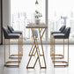 1/3/5 Pieces Pub Dining Set Faux Marble Bar Stool and Table Set Clearhalo 'Bar Furniture' 'furn' 'furn_home_bar_bar_sets' 'Furniture' 'Home Bars & Bar Sets' 'home_bar_bar_sets' 'Kitchen & Dining Furniture' 6831756