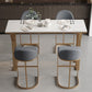 1/3/5 Pieces Pub Dining Set Faux Marble Bar Stool and Table Set Clearhalo 'Bar Furniture' 'furn' 'furn_home_bar_bar_sets' 'Furniture' 'Home Bars & Bar Sets' 'home_bar_bar_sets' 'Kitchen & Dining Furniture' 6831757