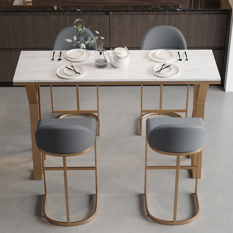 1/3/5 Pieces Pub Dining Set Faux Marble Bar Stool and Table Set Clearhalo 'Bar Furniture' 'furn' 'furn_home_bar_bar_sets' 'Furniture' 'Home Bars & Bar Sets' 'home_bar_bar_sets' 'Kitchen & Dining Furniture' 6831757