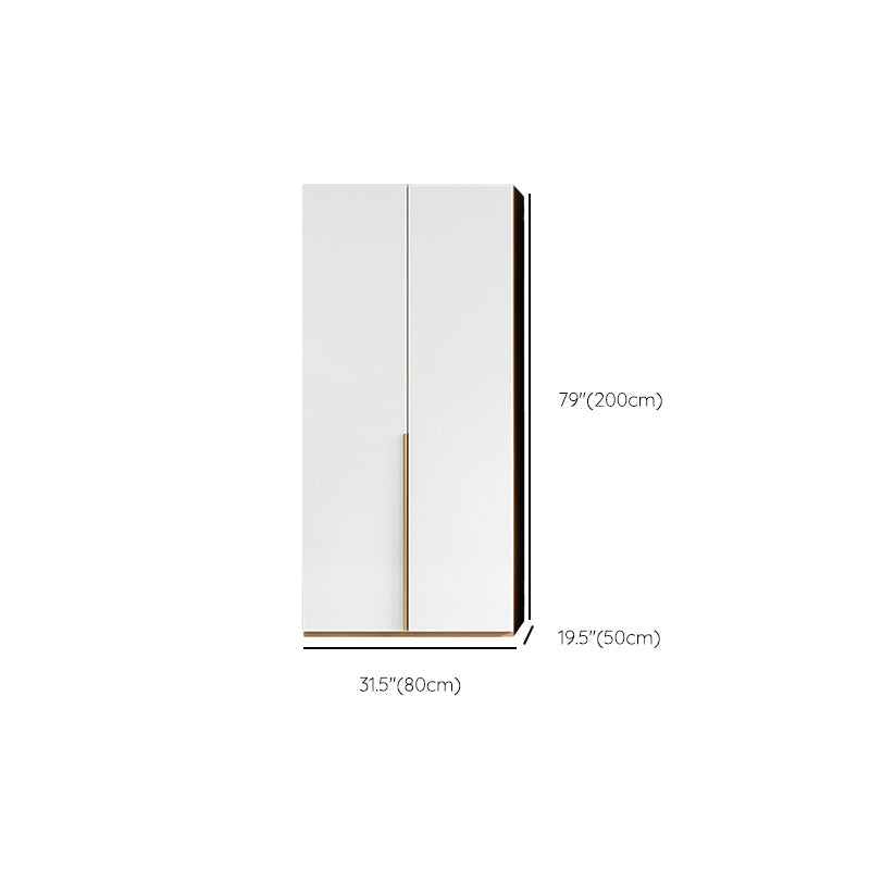 Engineered Wood Wardrobe Closet with Drawer Modern Wardrobe Cabinet Clearhalo 'Armoires & Wardrobes' 'armoires_wardrobes' 'Bedroom Furniture' 'furn' 'furn_armoires_wardrobes' 'Furniture' 6831782