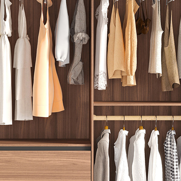 Schieberholzkleiderschrank moderner brauner Kleiderschrank Armoire