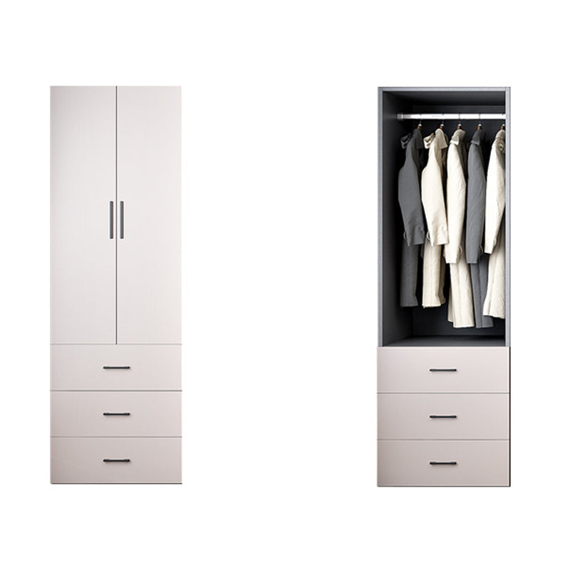 Hinged Wardrobe Closet with Drawer Contemporary Storage Cabinet