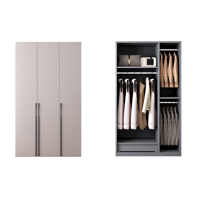 Hinged Wardrobe Closet with Drawer Contemporary Storage Cabinet