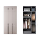 Hinged Wardrobe Closet with Drawer Contemporary Storage Cabinet