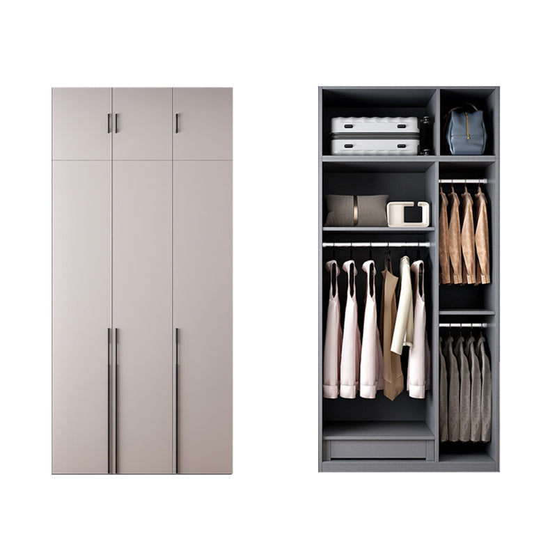 Hinged Wardrobe Closet with Drawer Contemporary Storage Cabinet