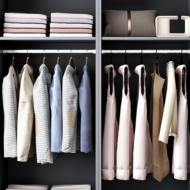 Hinged Wardrobe Closet with Drawer Contemporary Storage Cabinet