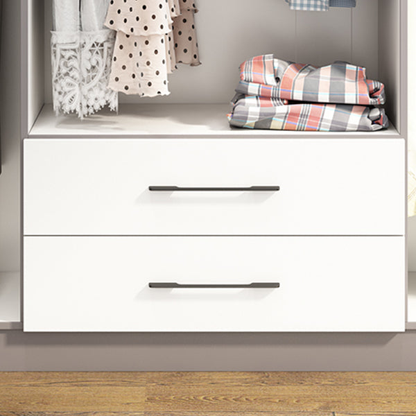 ヒンジ付きエンジニアリングウッドワードローブクローゼットモダンワードローブキャビネット