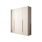 Moderne scharnierende garderobe -kast Wit gemanipuleerde houten garderobe armoire
