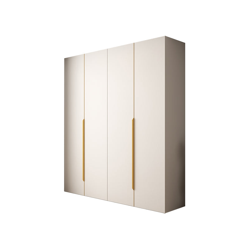 Moderne scharnierende garderobe -kast Wit gemanipuleerde houten garderobe armoire