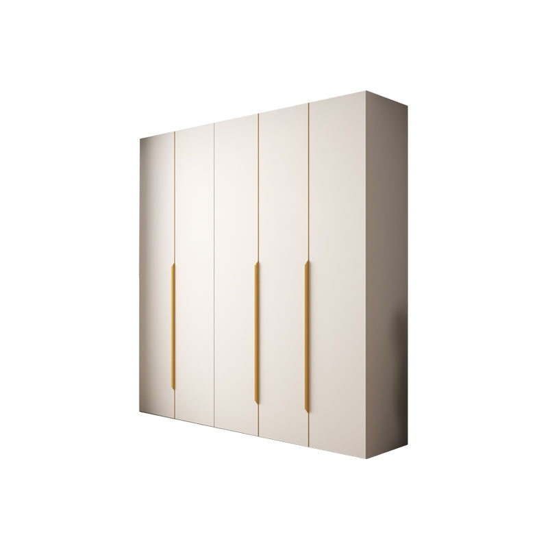 Moderne scharnierende garderobe -kast Wit gemanipuleerde houten garderobe armoire