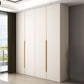 Moderne scharnierende garderobe -kast Wit gemanipuleerde houten garderobe armoire