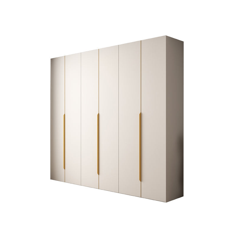 Moderne scharnierende garderobe -kast Wit gemanipuleerde houten garderobe armoire
