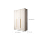 Moderne scharnierende garderobe -kast Wit gemanipuleerde houten garderobe armoire