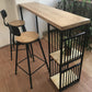 Industrial Rectangle Bistro Bar Desk Solid Wood Bistro Table for Indoor Clearhalo 'Bar Furniture' 'Bar Tables' 'bar_tables' 'furn' 'furn_bar_tables' 'Furniture' 'Kitchen & Dining Furniture' 6832295