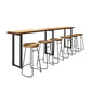 Industrial Rectangle Bar Table Solid Wood Bar Dining Table for Indoor Without Chairs Clearhalo 'Bar Furniture' 'Bar Tables' 'bar_tables' 'furn' 'furn_bar_tables' 'Furniture' 'Kitchen & Dining Furniture' 6832358