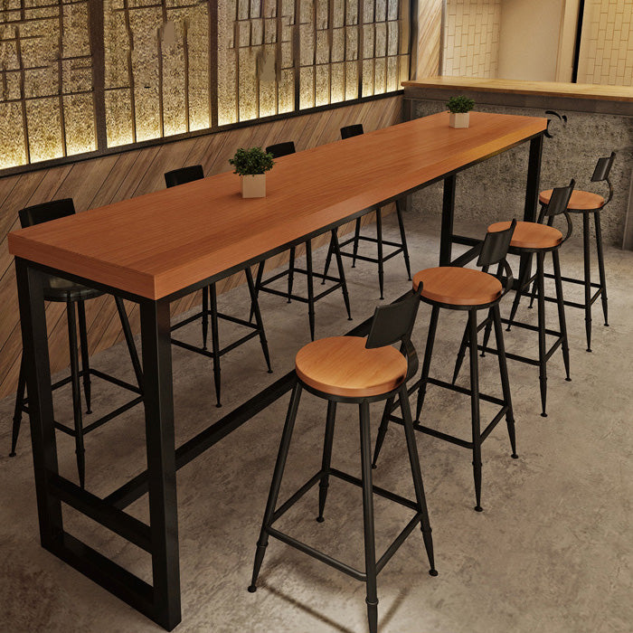 Mesa de bar superior de madera, mesa de bar moderna para cocina, sala de estar, sala de café