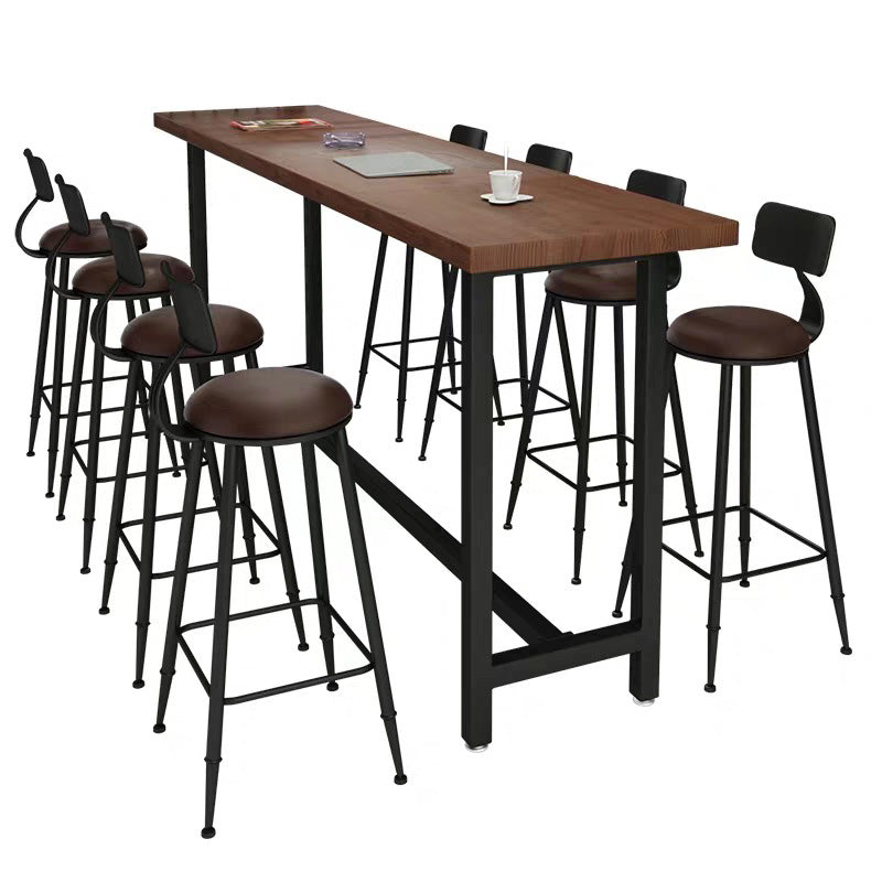 Mesa de bar superior de madera, mesa de bar moderna para cocina, sala de estar, sala de café