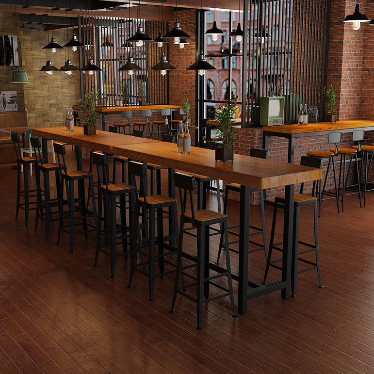 Mesa de bar superior de madera, mesa de bar moderna para cocina, sala de estar, sala de café