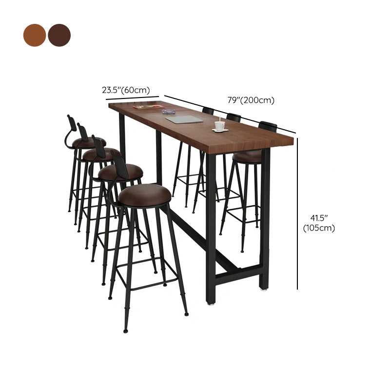 Mesa de bar superior de madera, mesa de bar moderna para cocina, sala de estar, sala de café