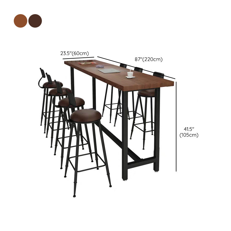 Mesa de bar superior de madera, mesa de bar moderna para cocina, sala de estar, sala de café